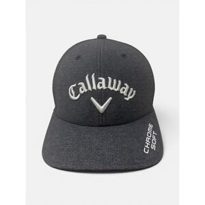 Callaway Golf Hat‎ Mens Charcoal Grey Rogue ST Apex Chrome Soft Adjustable Cap